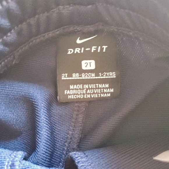 NIKE toddler boy's Dri-fit navy & white jogging pant in Size 2T - Picture 4 of 5